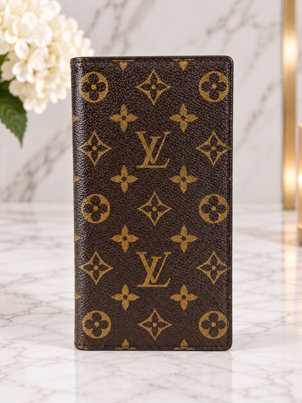 Louis Vuitton Porte-Valeurs Cartes Crédit Monogram Long Wallet Vintage 1985